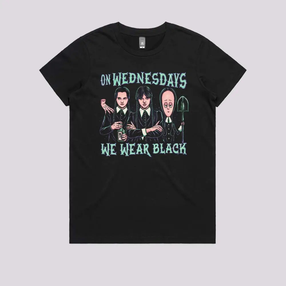 Wednesday Club T-Shirt Womens / Black Xs Adult Tee