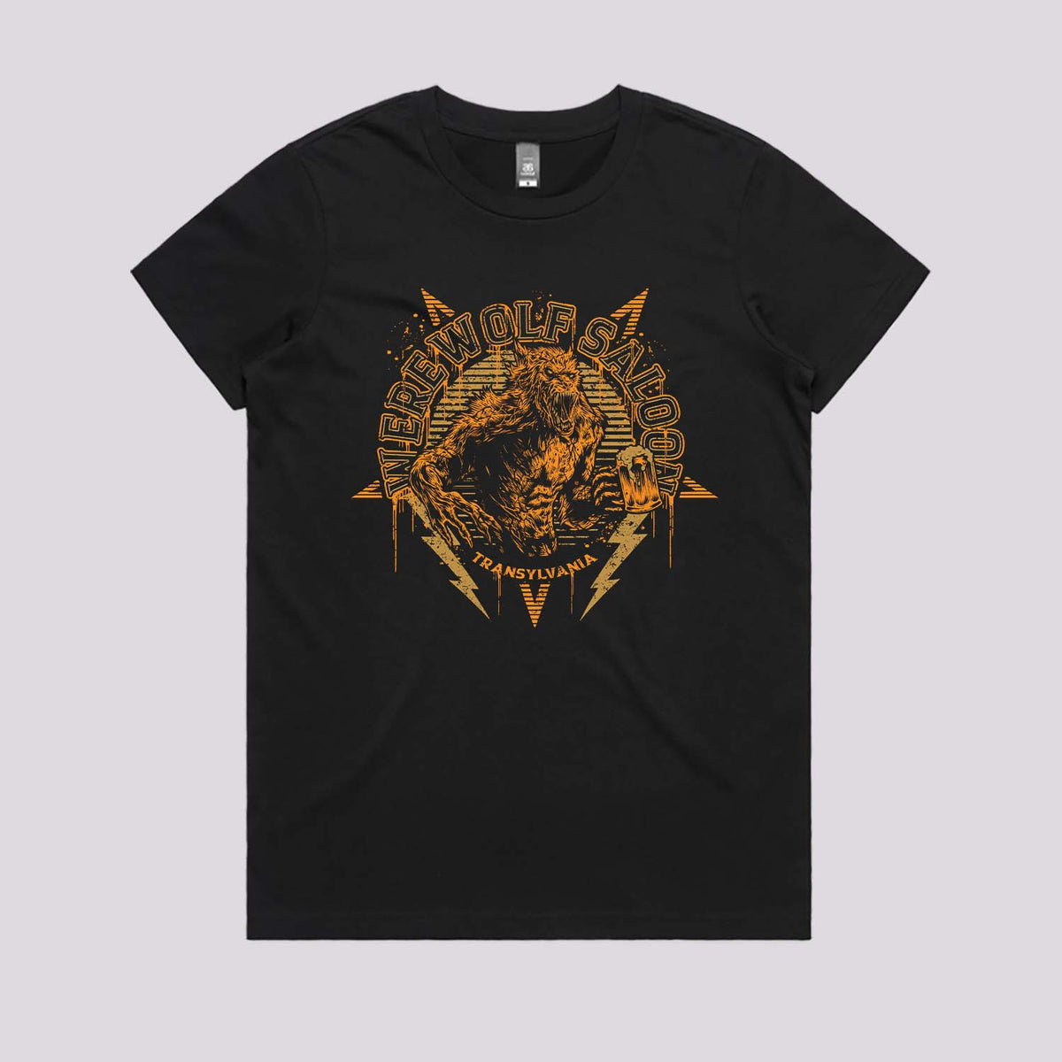 Werewolf Saloon Beer T-Shirt | Graphic Tees Online Australia
