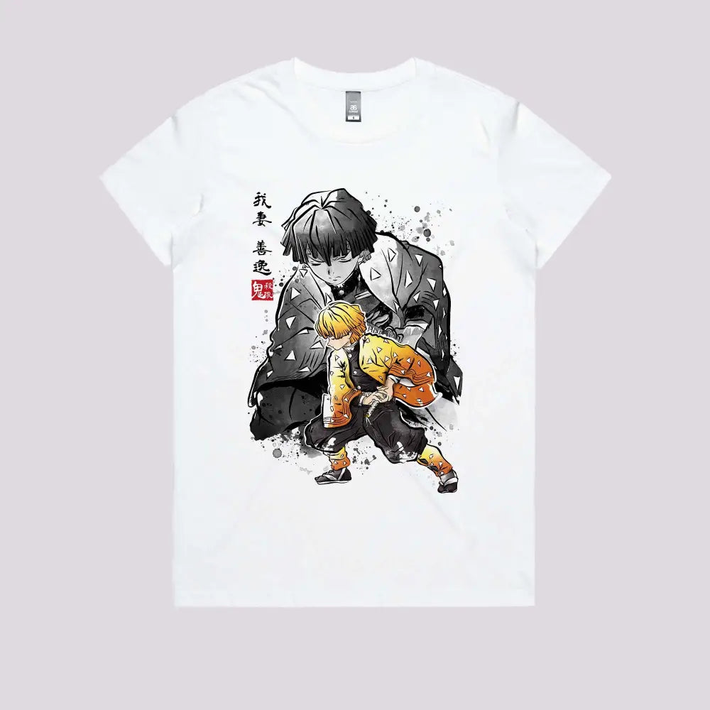 Zenitsu Sumi-e T-Shirt | Anime T-Shirts