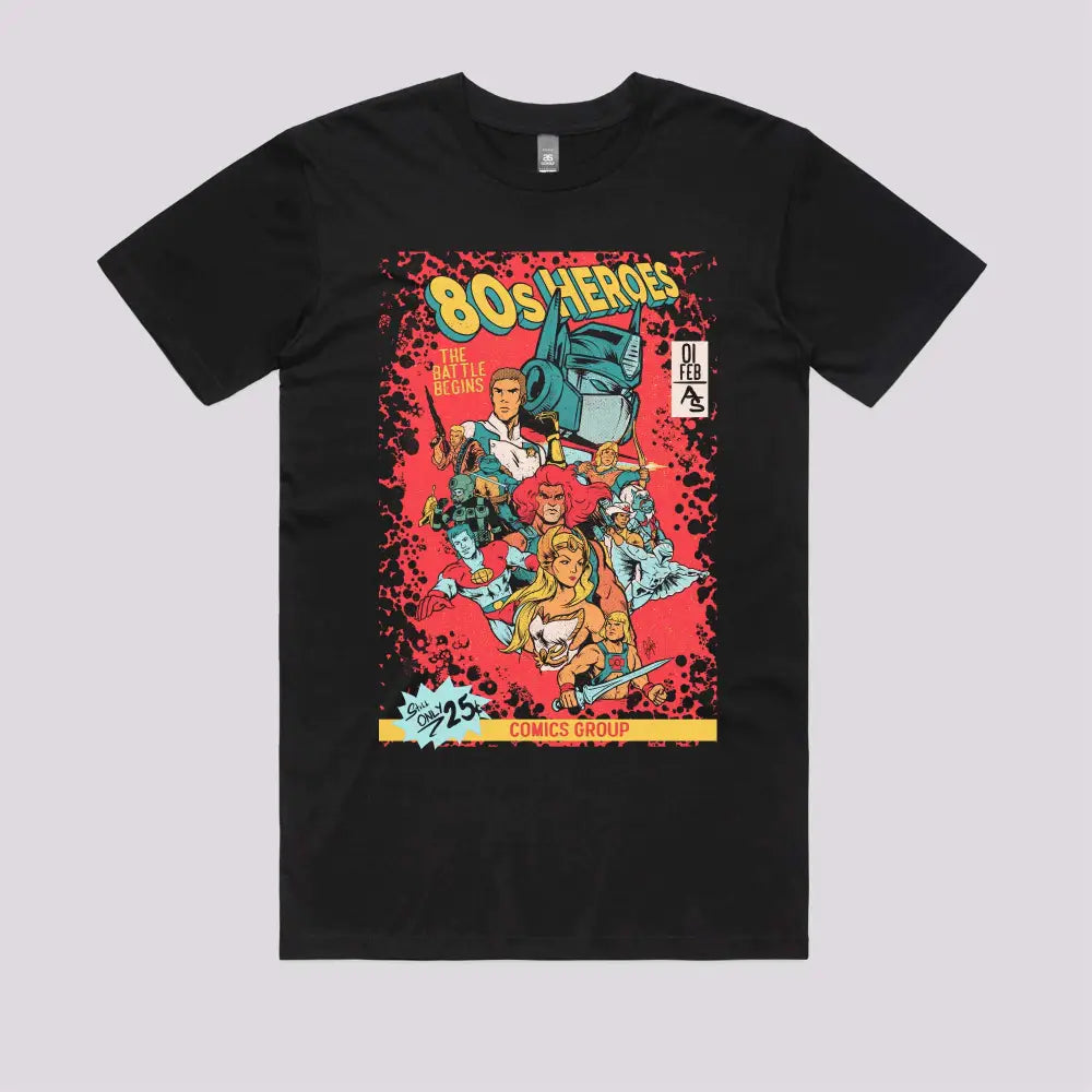 80s Heroes T-Shirt - Limitee Apparel