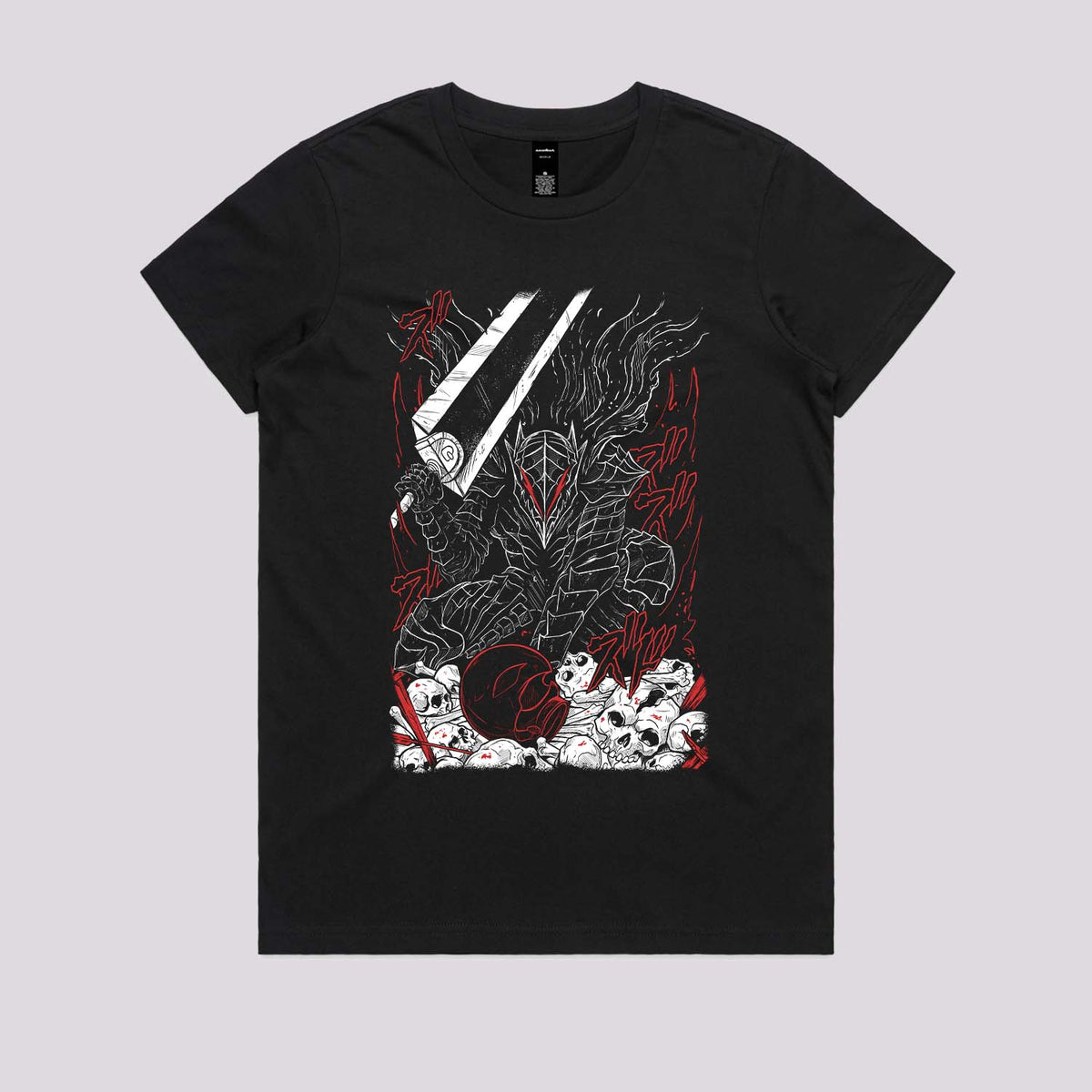 Black Swordsman Armor Graphic Tee