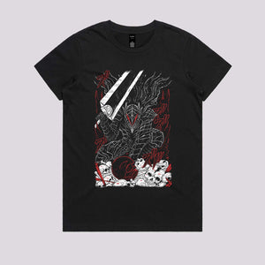 Black Swordsman Armor Graphic Tee