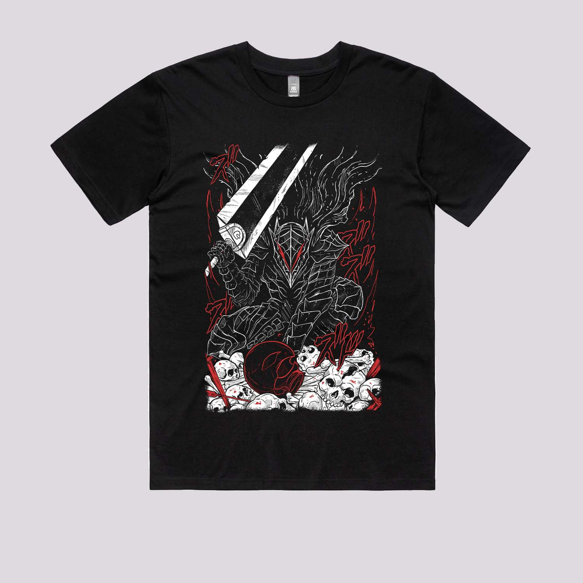 Black Swordsman Armor Graphic Tee