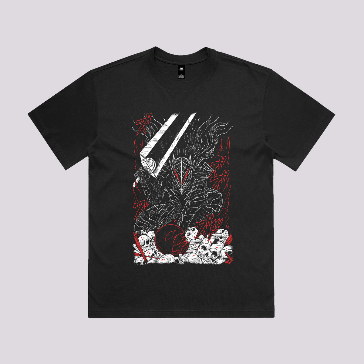 Black Swordsman Armor Graphic Tee