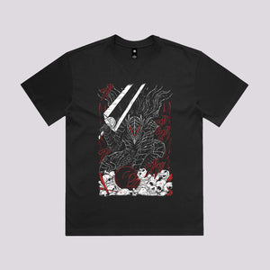 Black Swordsman Armor Graphic Tee