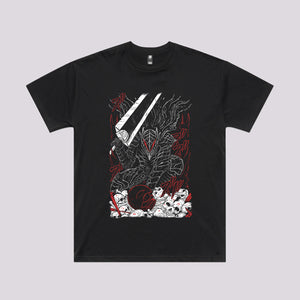 Black Swordsman Armor Graphic Tee