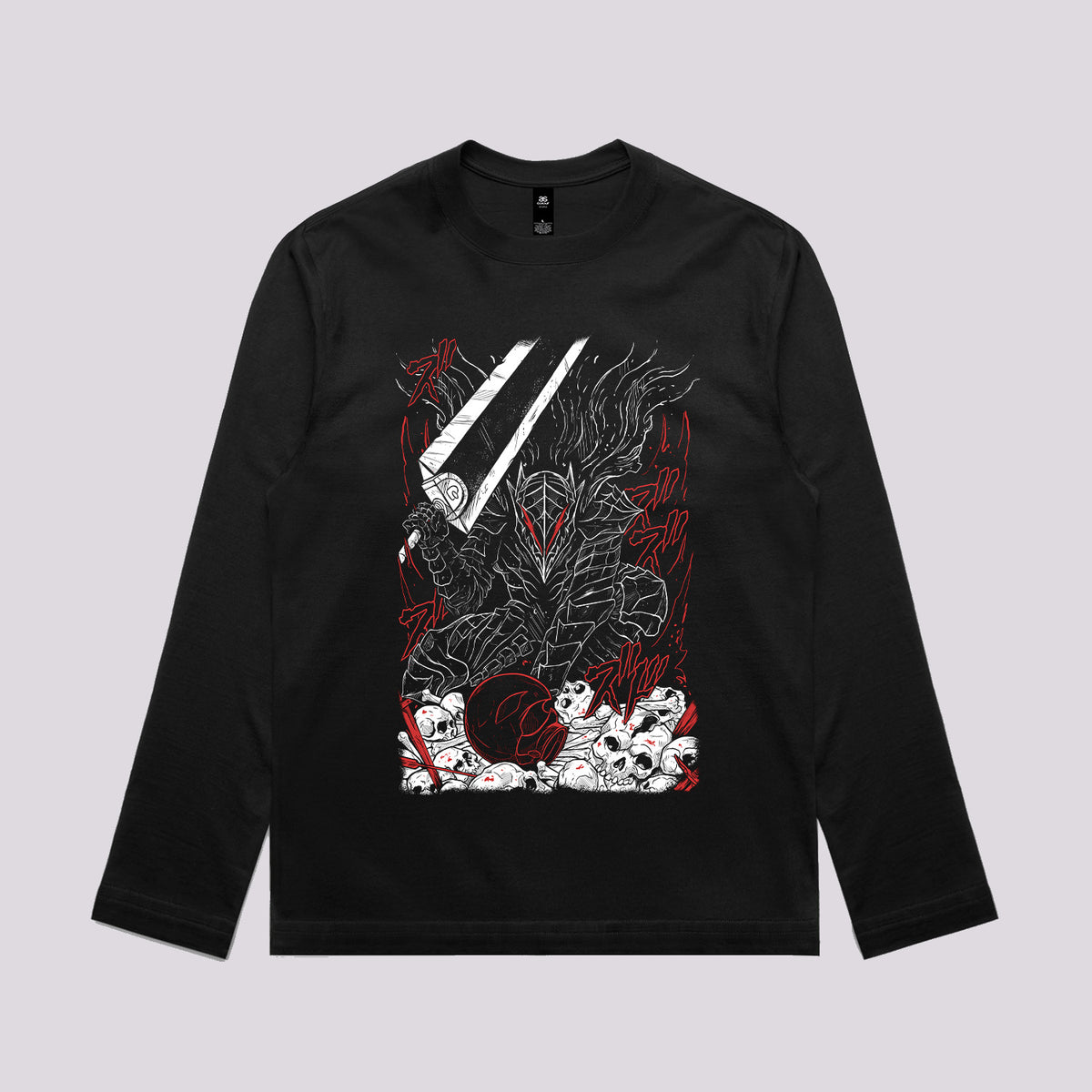 Black Swordsman Armor Graphic Tee