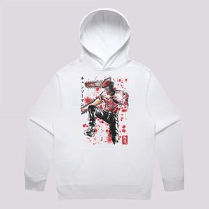 Chainsaw Sumi-e Hoodie | Cool Anime Hoodie Australia