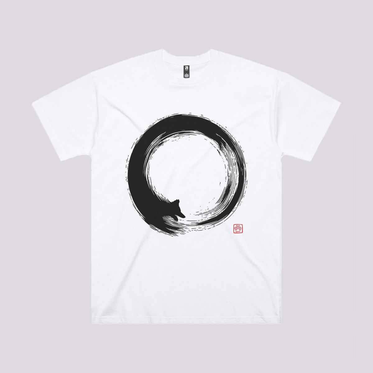 Enso Dog Circle T-Shirt | Oversized Japanese T-Shirts Australia