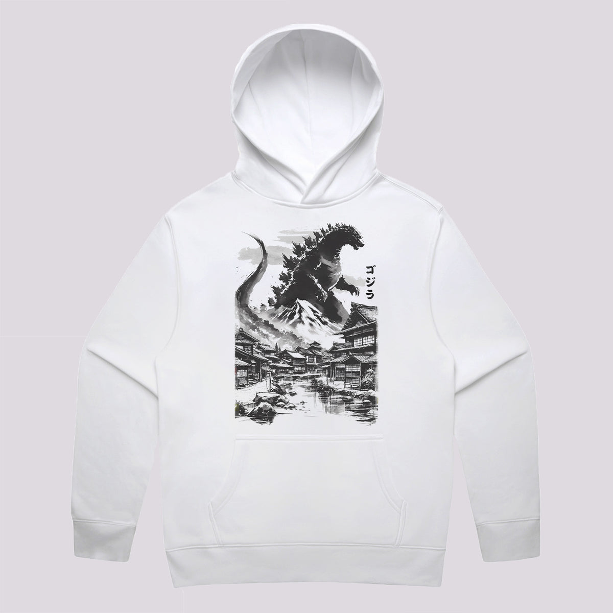 King Kaiju in Japan Village Hoodie | Cool Japanese Hoodie Australia