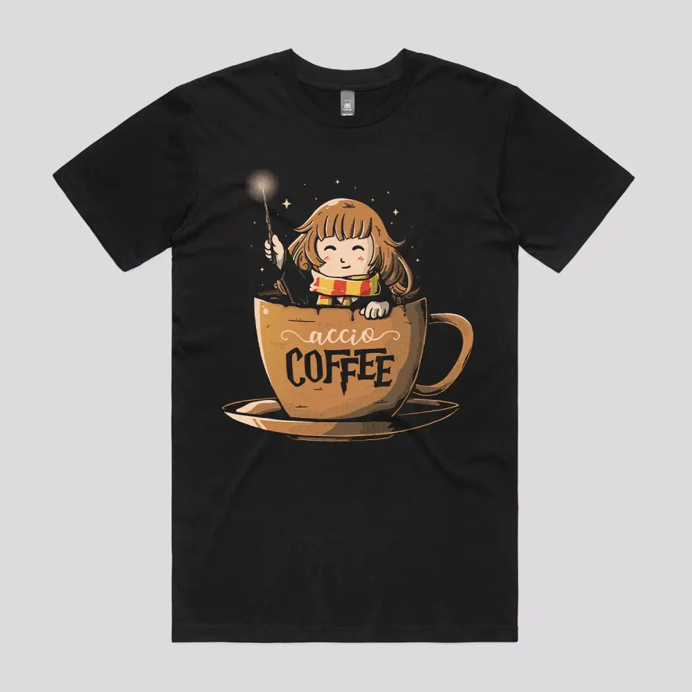 Accio Coffee T-Shirt | Pop Culture T-Shirts