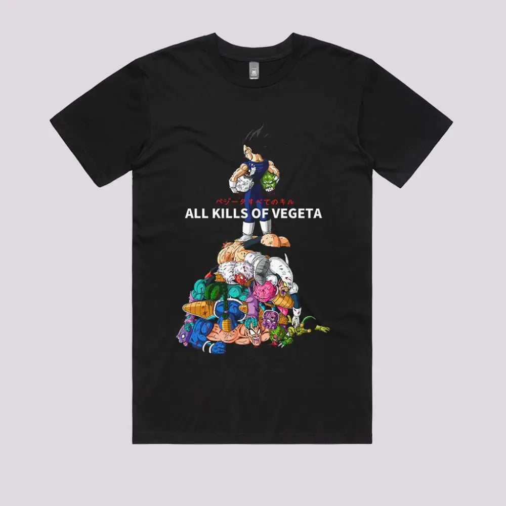 All Kills of Vegeta T-Shirt | Anime T-Shirts