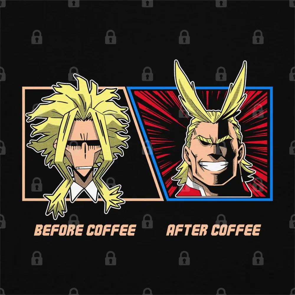 All Might Coffee T-Shirt | Anime T-Shirts