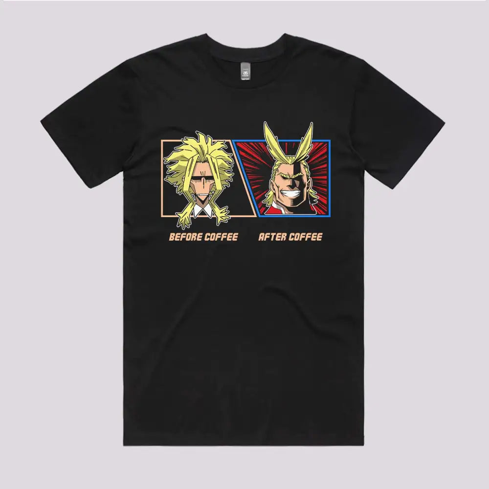 All Might Coffee T-Shirt | Anime T-Shirts