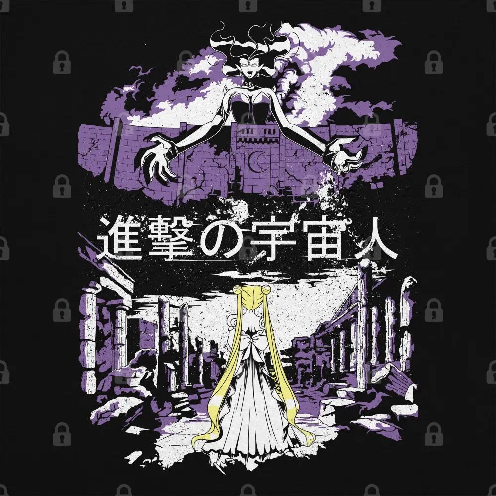 Attack on Moon T-Shirt | Anime T-Shirts