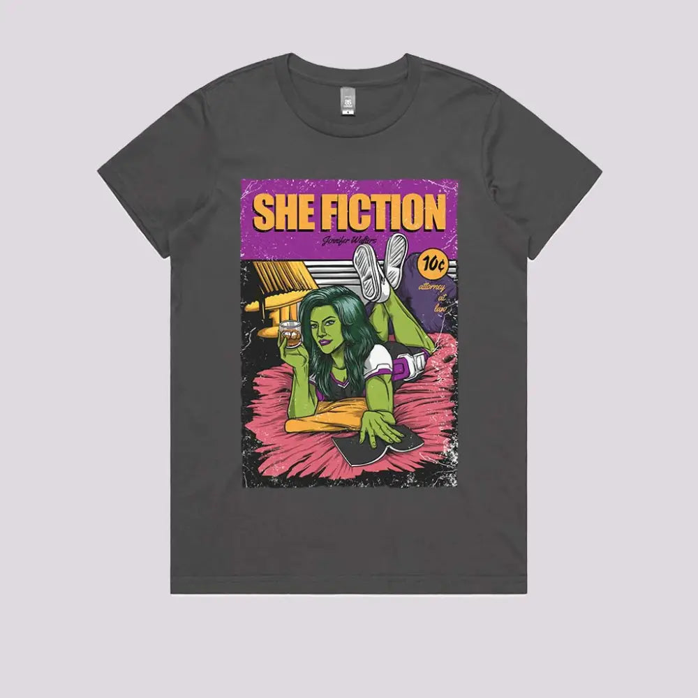 Beauty Green T-Shirt Womens / Charcoal Xs Adult Tee