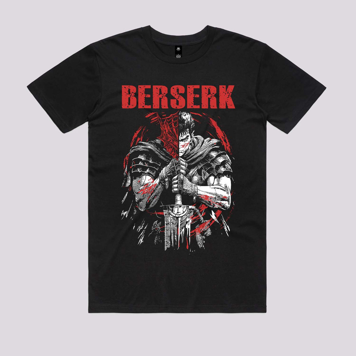 Guts Black Swordsman Graphic Tee | Berserk Anime T-Shirts