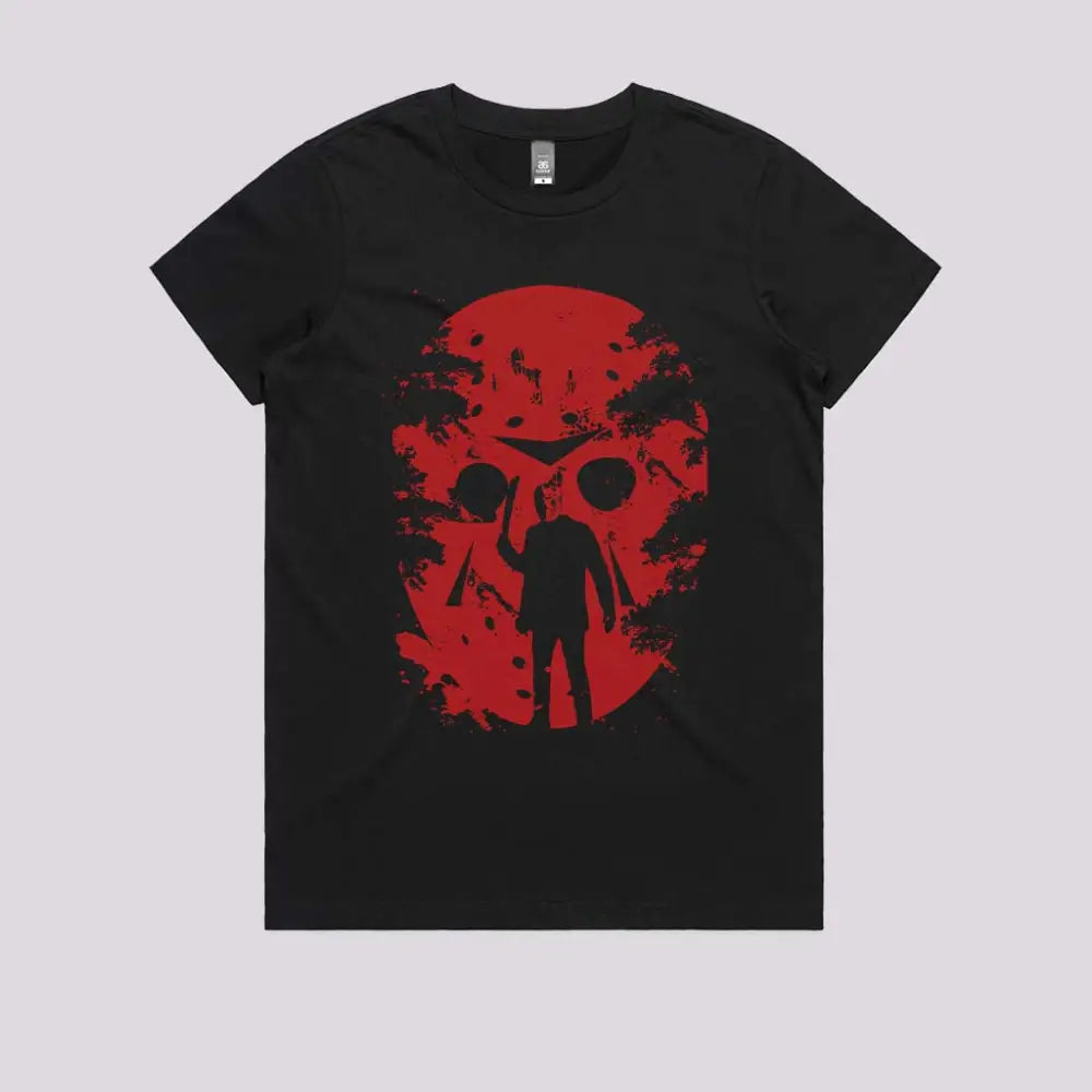 Bloody Mask T-Shirt Womens / Black Xs Adult Tee