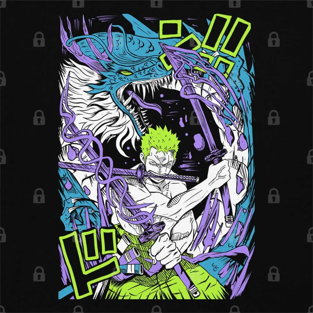 Blue Dragon Swordsman T-Shirt | Anime T-Shirts
