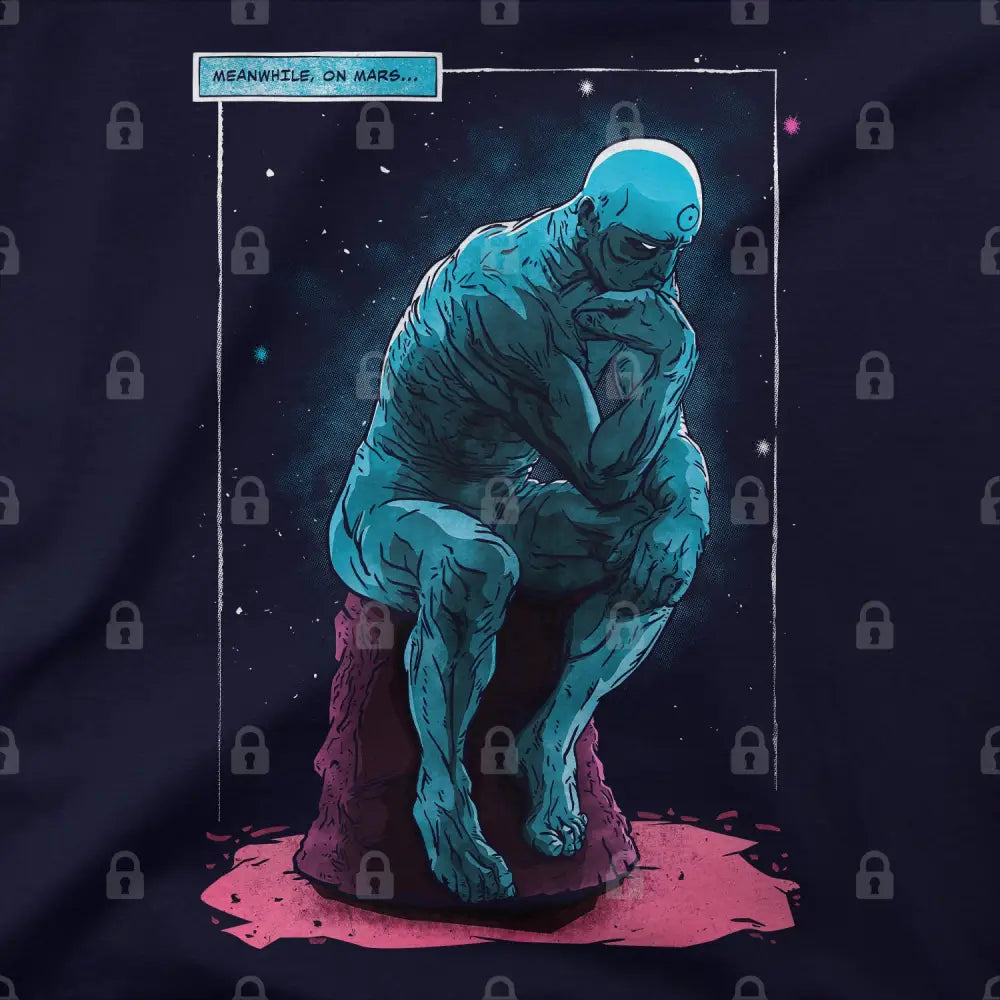 Blue Thinker T-Shirt | Pop Culture T-Shirts