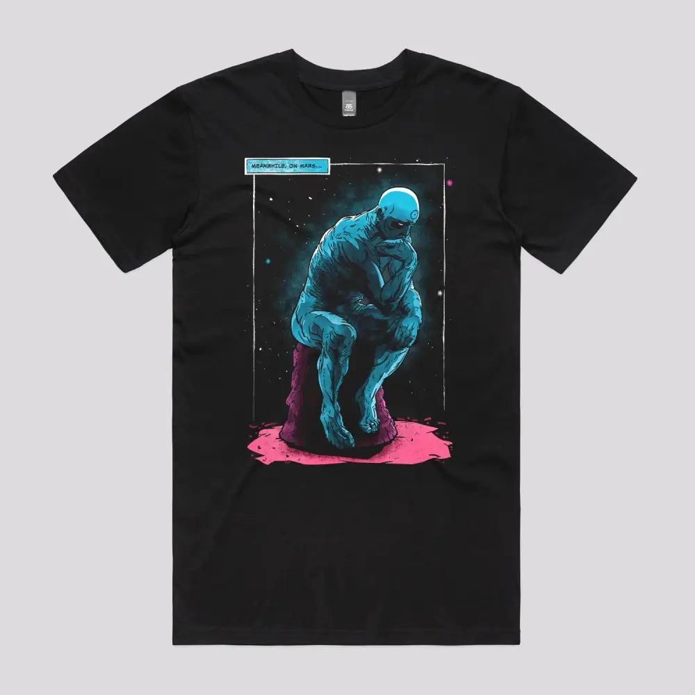 Blue Thinker T-Shirt | Pop Culture T-Shirts