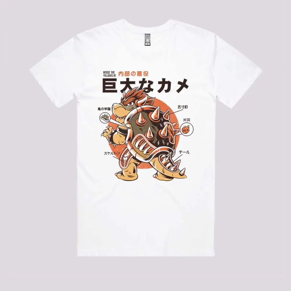 Bowserzilla T-Shirt Mens / White Xs Adult Tee