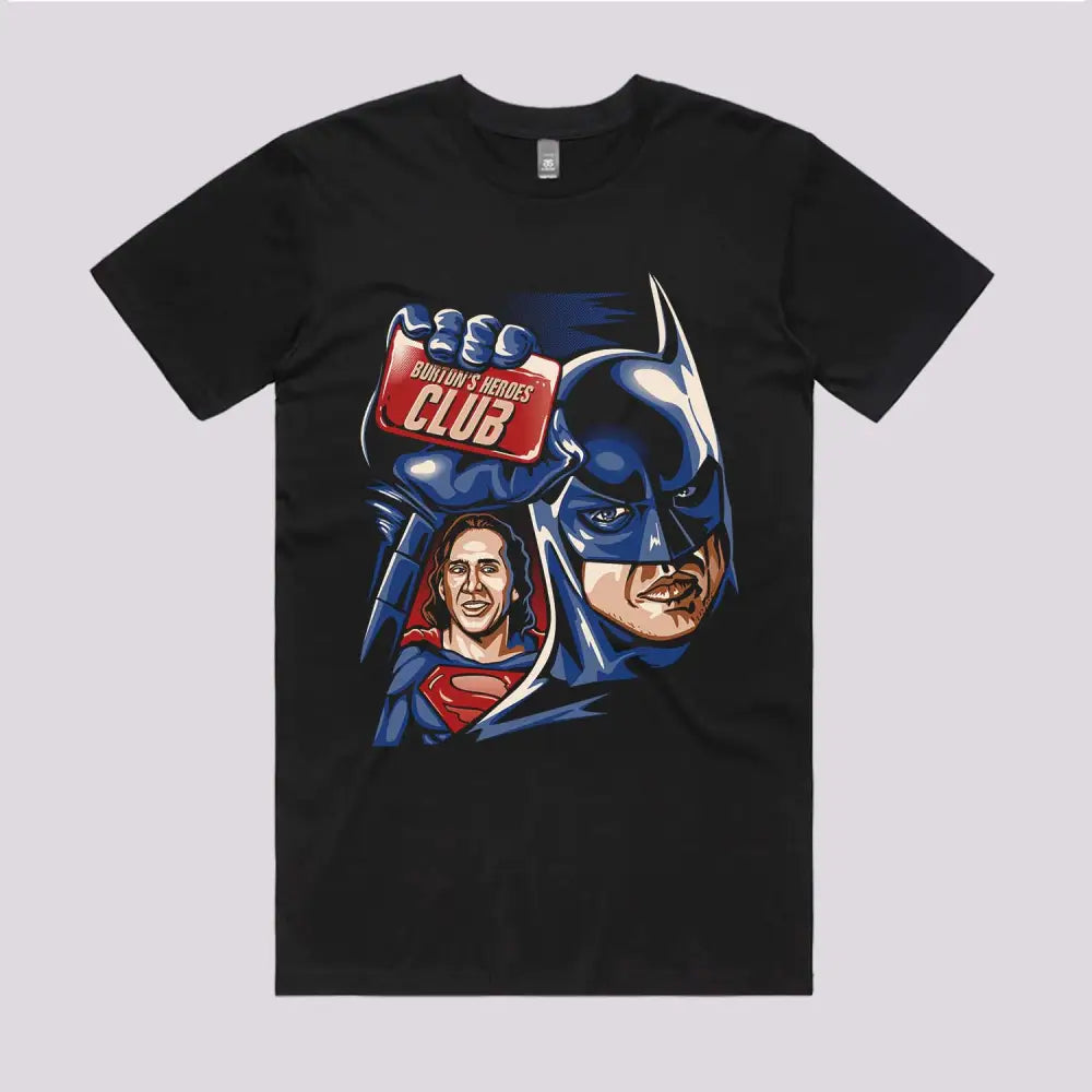 Burton's Heroes Club T-Shirt | Pop Culture T-Shirts