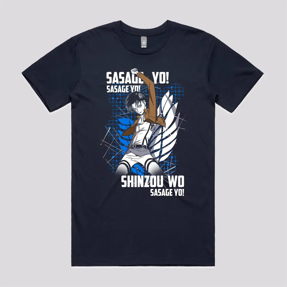 Captain Levi Attack T-Shirt | Anime T-Shirts