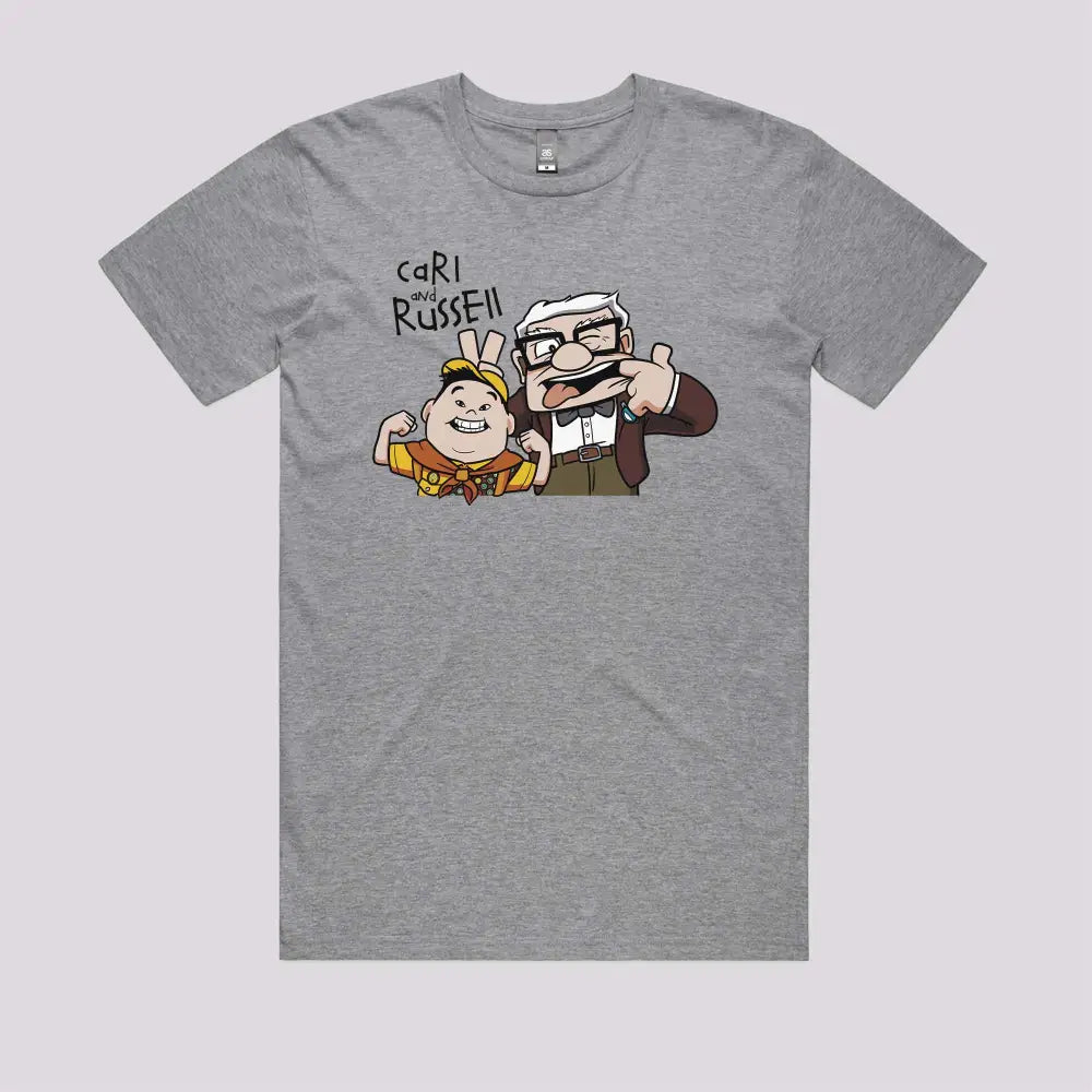 Carl and Russell T Shirt Graphic Tees Australia Limitee Apparel