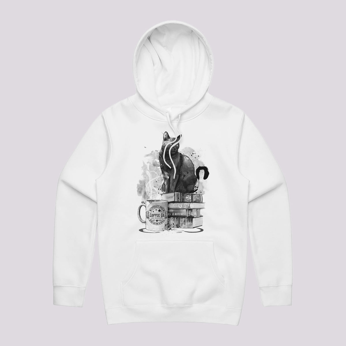 Cat, Books and Coffee Hoodie 