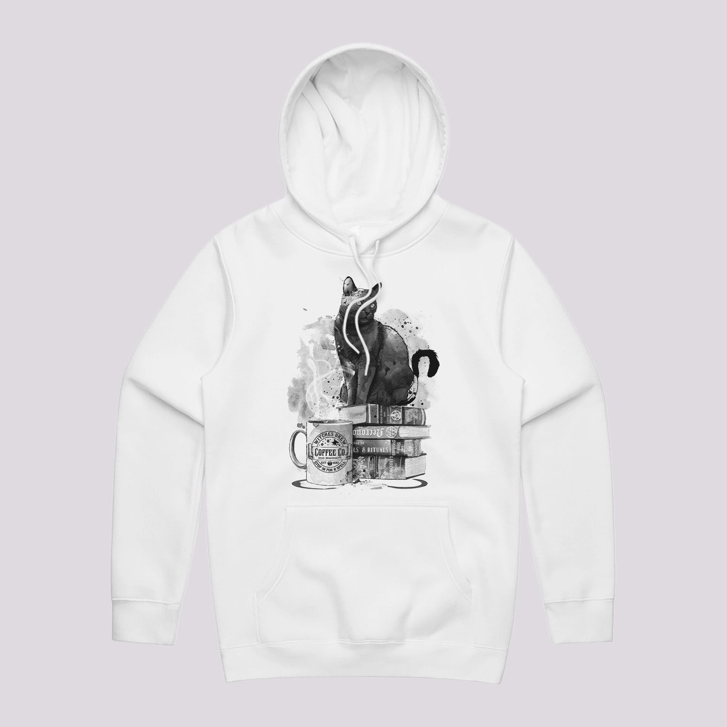 Cat, Books and Coffee Hoodie