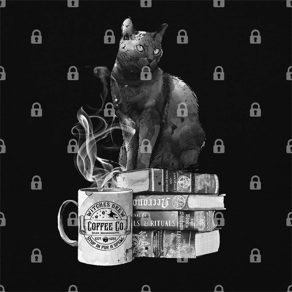 Cat, Books and Coffee T-Shirt