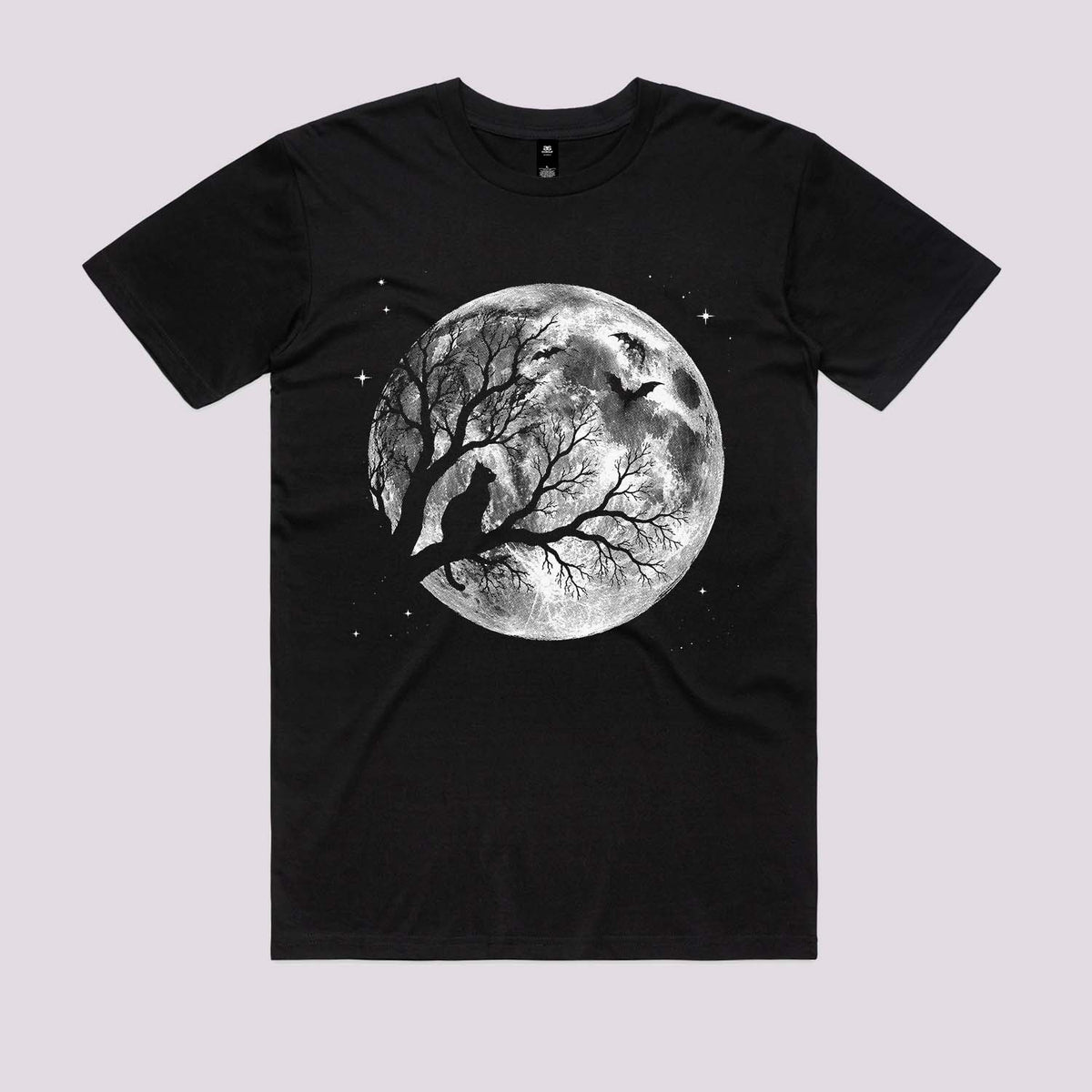 Cat Moon Halloween Graphic Tee | Halloween T-Shirts Australia