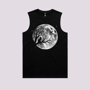 Cat Moon Halloween Graphic Tee