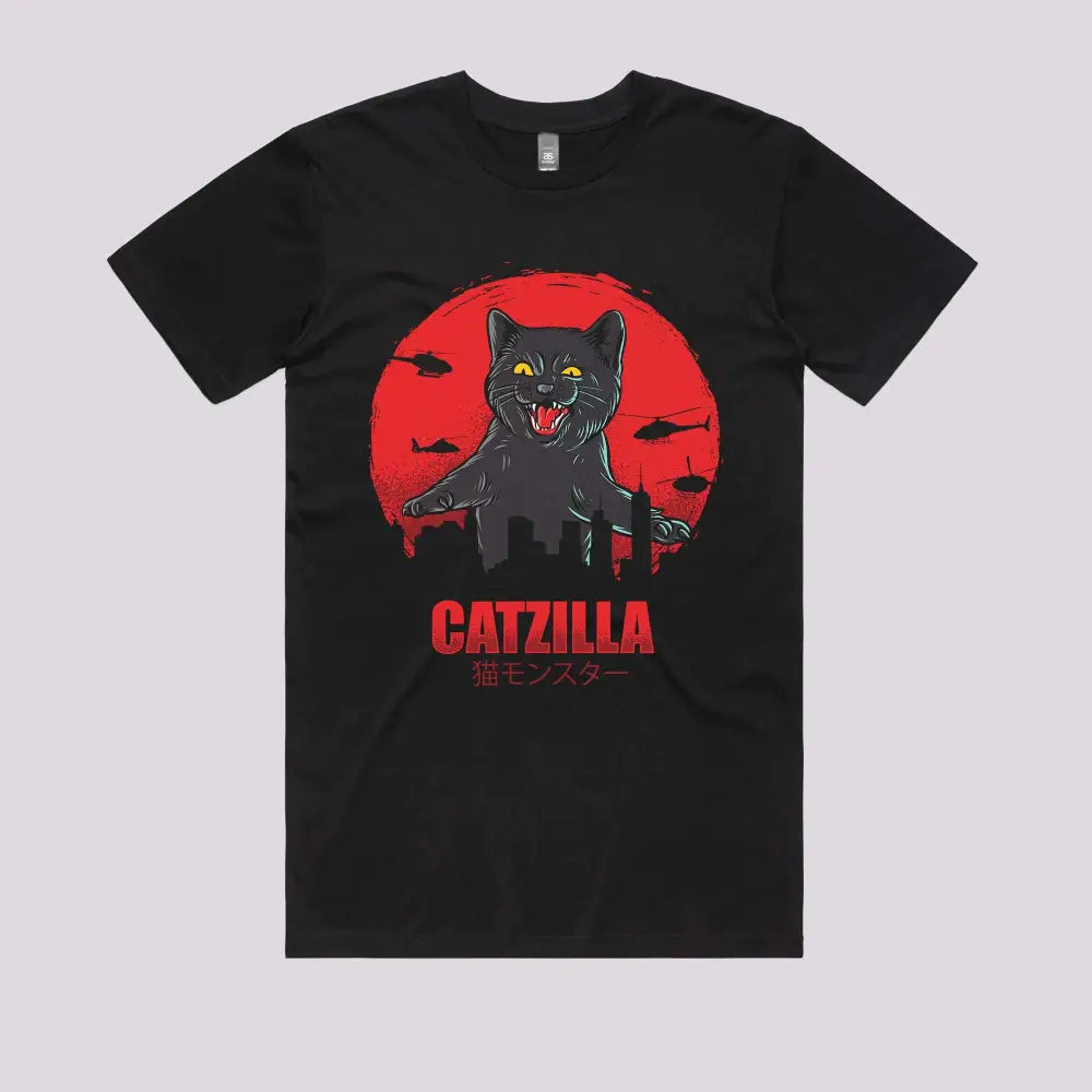 Catzilla Funny Cat T-Shirt | Limitee Apparel