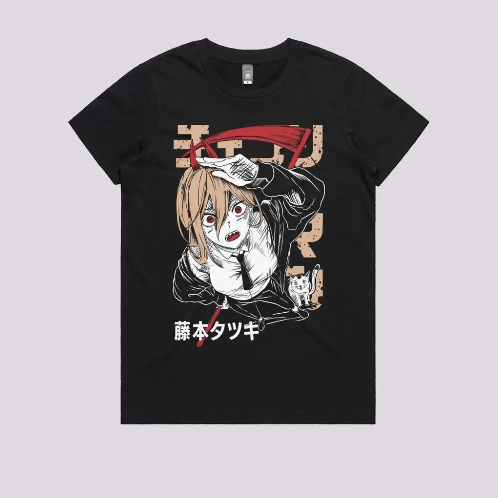 Chainsaw Power T-Shirt | Anime T-Shirts