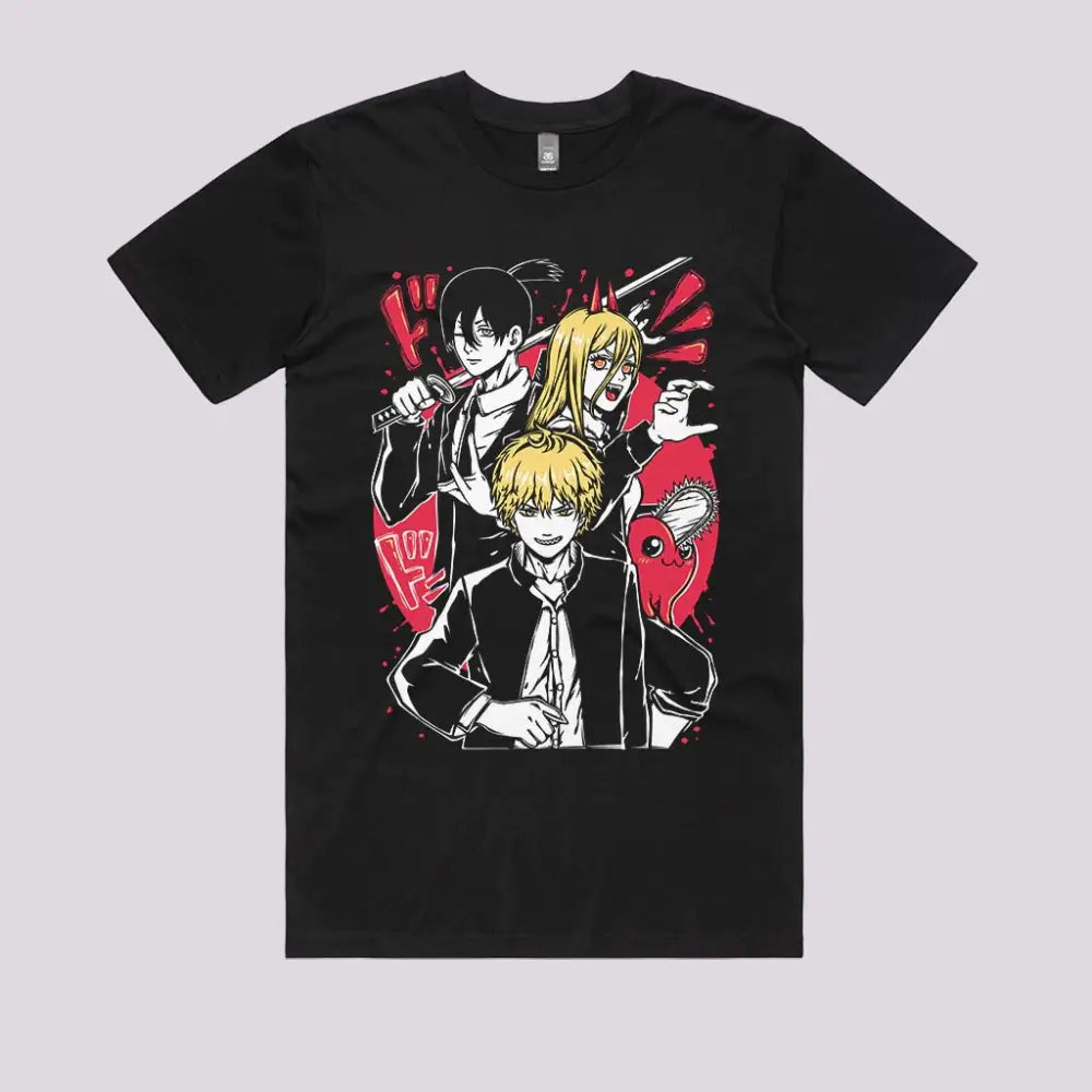 Chainsaw Trio T-Shirt | Anime T-Shirts