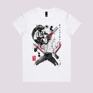 Chainsaw Man and Bomb Girl Graphic Tee