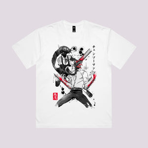 Chainsaw Man and Bomb Girl Graphic Tee