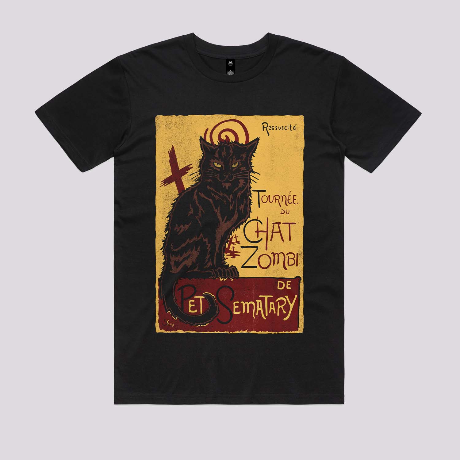 Chat zombi Graphic Tee