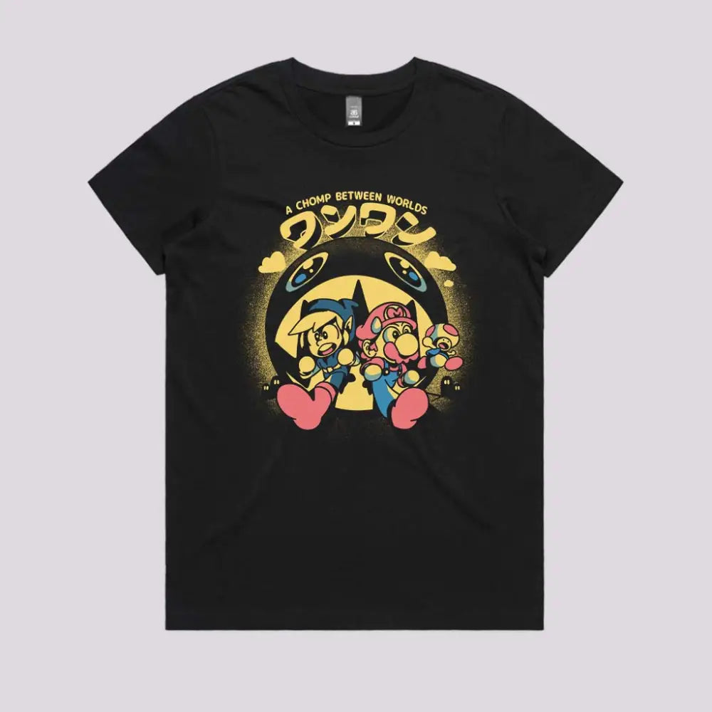 Chomp Between Worlds Gaming T-Shirt | Limitee Apparel