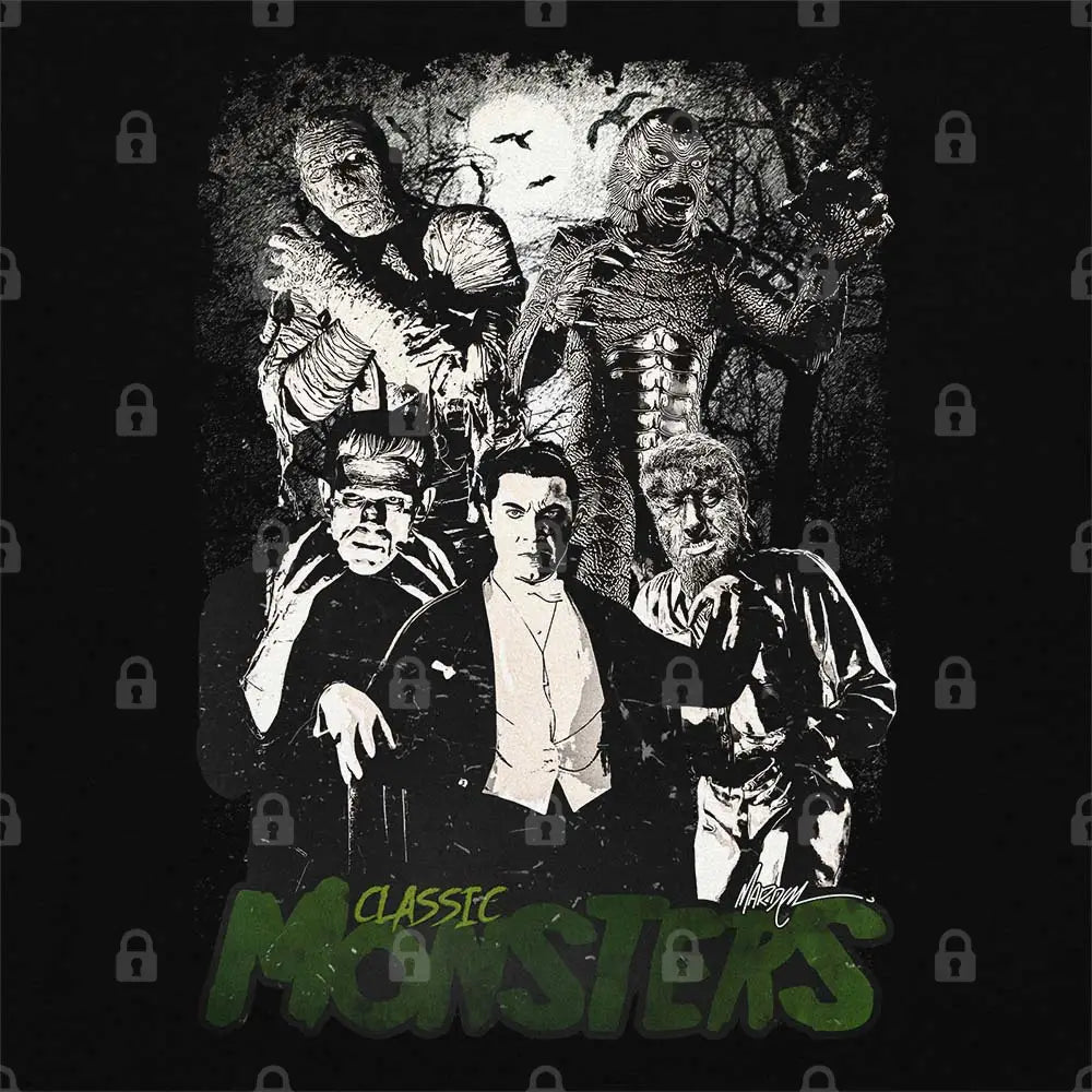 Classic Monsters T-Shirt Adult Tee