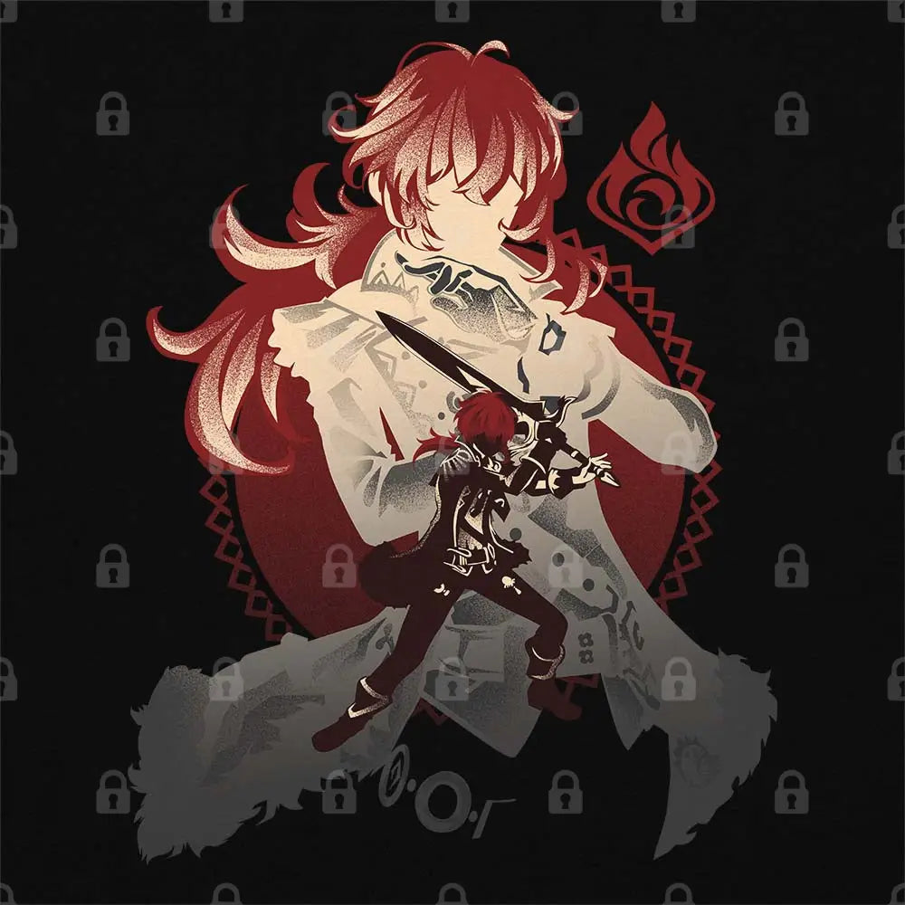 Dark Side of Dawn Diluc T-Shirt - Limitee Apparel