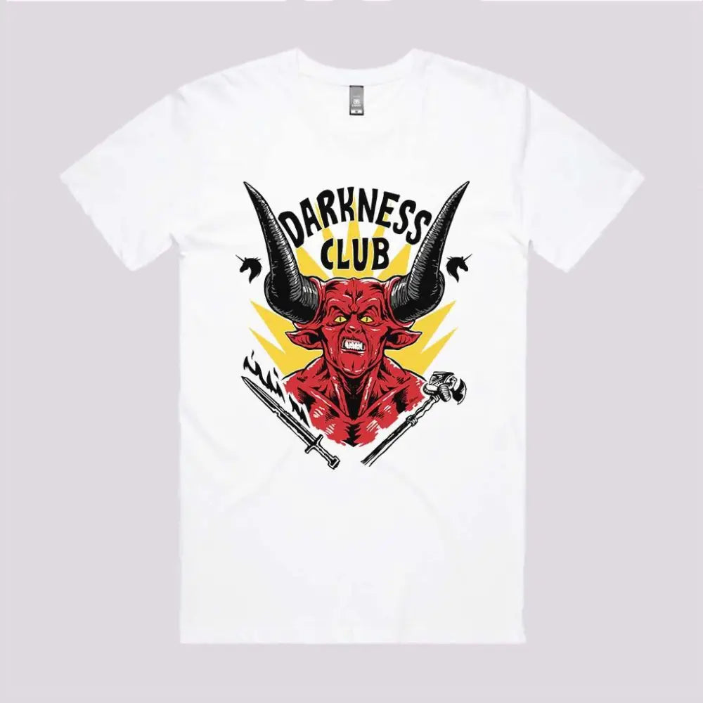 Darkness Club T-Shirt Mens / White Xs Adult Tee