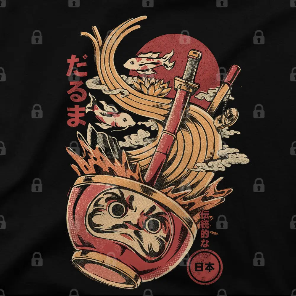 Daruma Ramen T-Shirt - Limitee Apparel