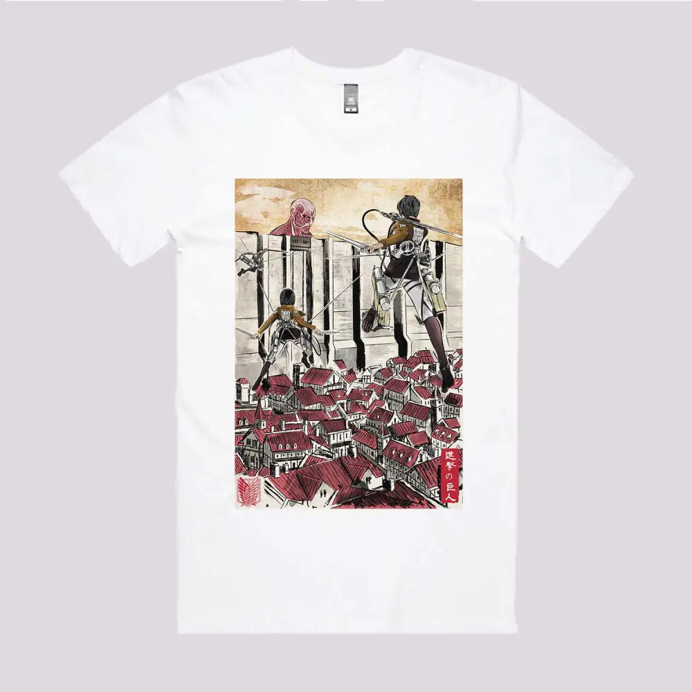 Defending The Wall Anime T-Shirt | Anime Clothing