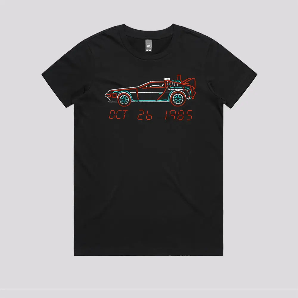 Delorean Time Machine T-Shirt | Pop Culture T-Shirts