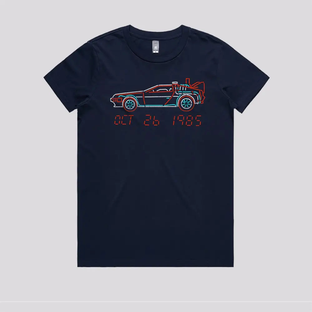 Delorean Time Machine T-Shirt | Pop Culture T-Shirts