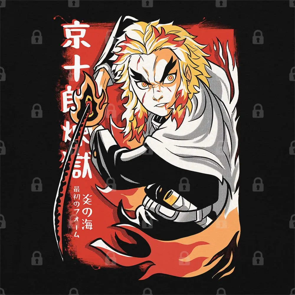Demon Hunter Fire T-Shirt | Anime T-Shirts