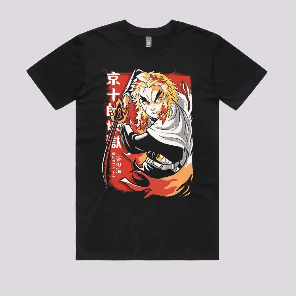 Demon Hunter Fire T-Shirt | Anime T-Shirts